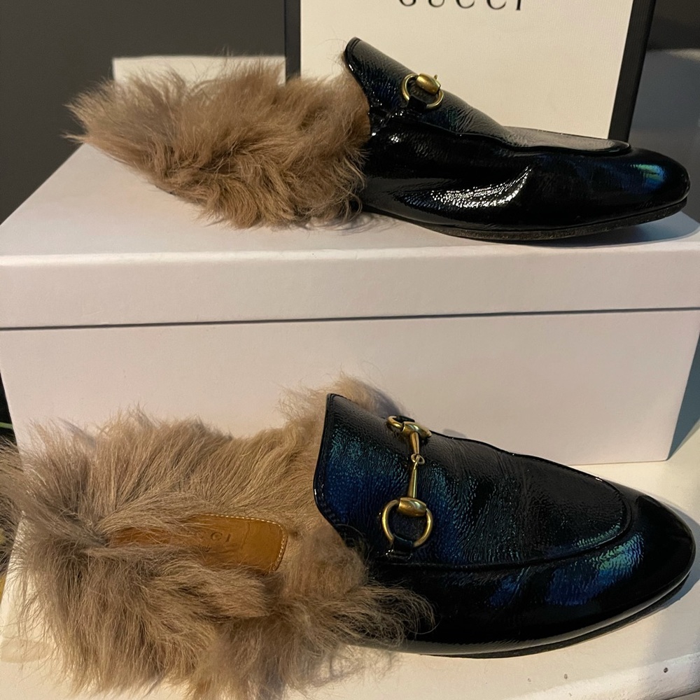 COPY - Gucci - Black Princetown Leather Mules